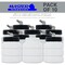 10 Pack Master Airbrush TB-005, 2.7oz Plastic Jar Bottles with 60­ Down Angle Adaptor Lid Assembly, Single-Action Siphon